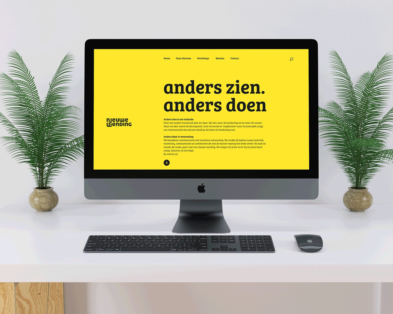 Website viewport i Mac animated